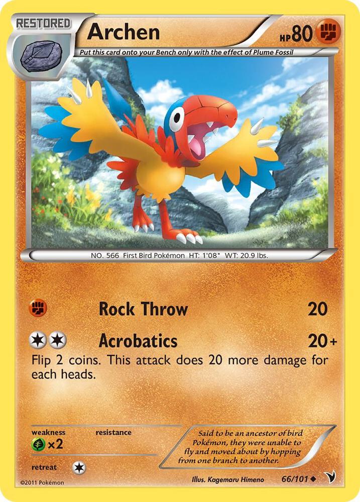Pokemon Archen 66/101 Noble Victories
