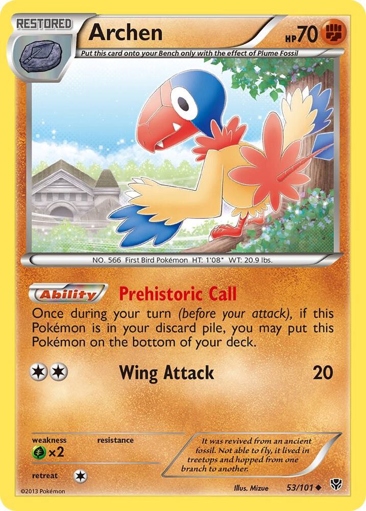 Pokemon Archen 53/101 Plasma Blast