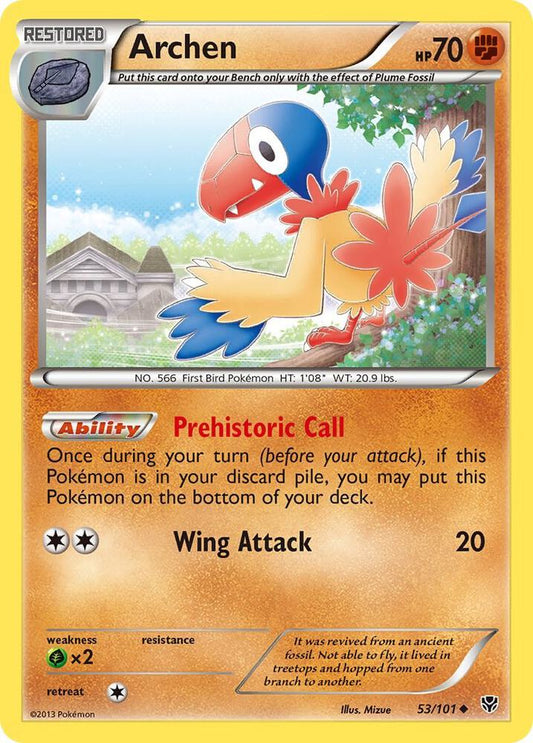 Pokemon Archen 53/101 Plasma Blast