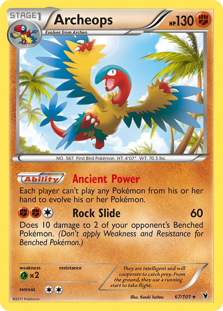 Pokemon Archeops 67/101 Noble Victories
