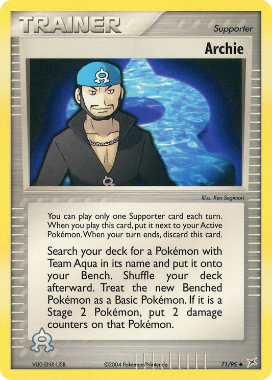 Pokemon Archie 71/95 Team Magma vs Team Aqua