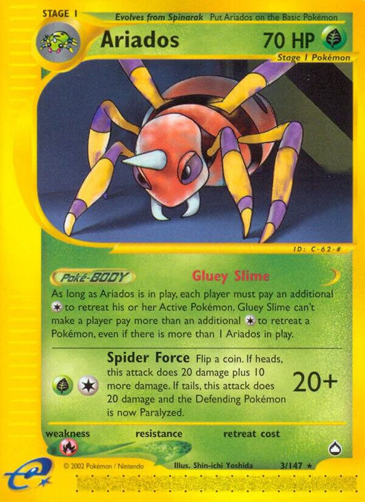Pokemon Ariados 3/147 Aquapolis
