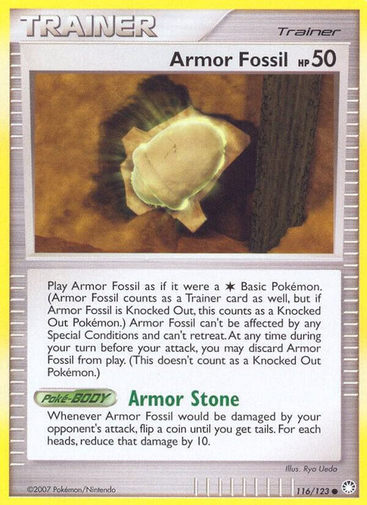 Pokemon Armor Fossil 116/123 Mysterious Treasures