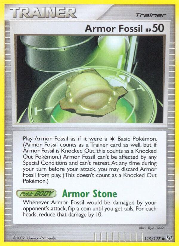 Pokemon Armor Fossil 119/127 Platinum