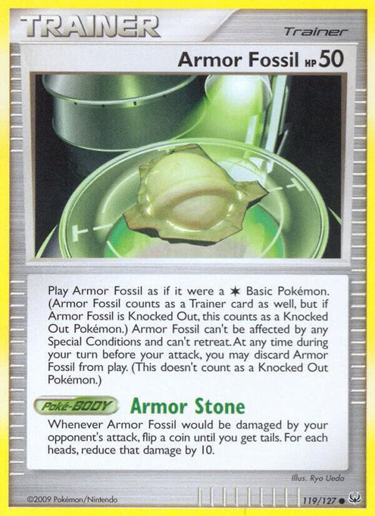 Pokemon Armor Fossil 119/127 Platinum
