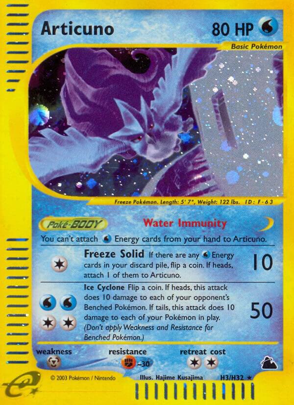 Pokemon Articuno H3/144 Skyridge