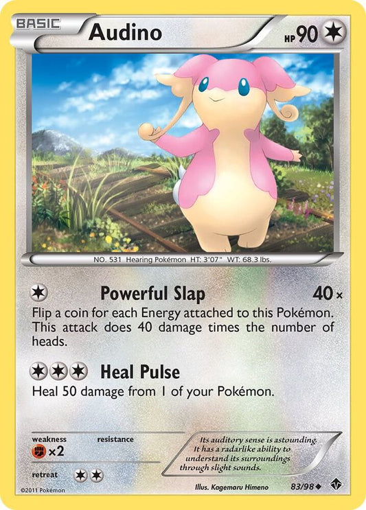 Pokemon Audino 83/98 Emerging Powers