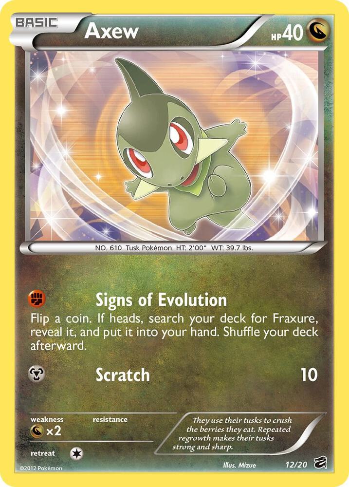 Pokemon Axew 12/20 Dragon Vault