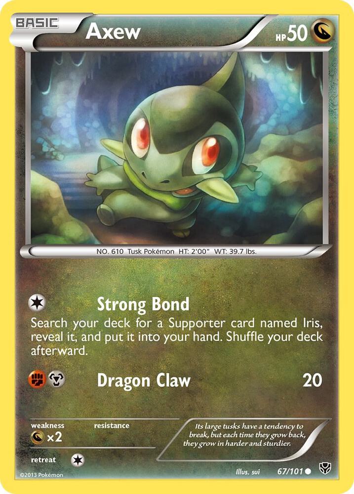 Pokemon Axew 67/101 Plasma Blast