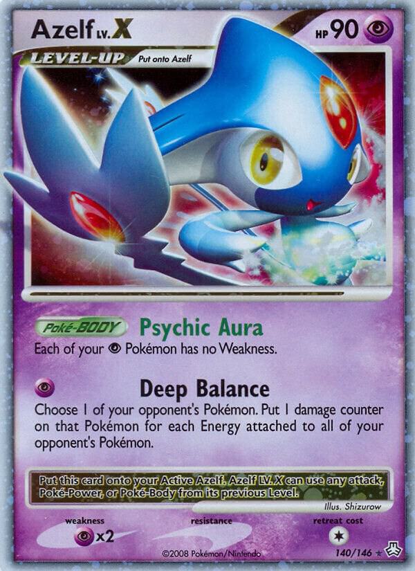 Pokemon Azelf LV.X 140/146 Legends Awakened