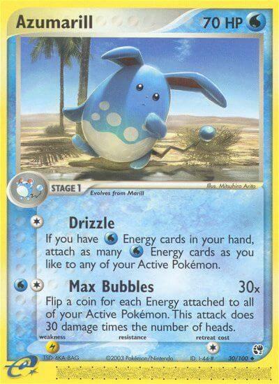 Pokemon Azumarill 30/100 Sandstorm
