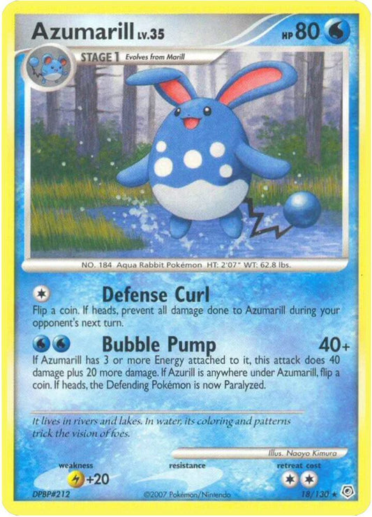 Pokemon Azumarill 18/130 Diamond & Pearl