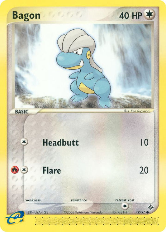 Pokemon Bagon 49/100 Dragon