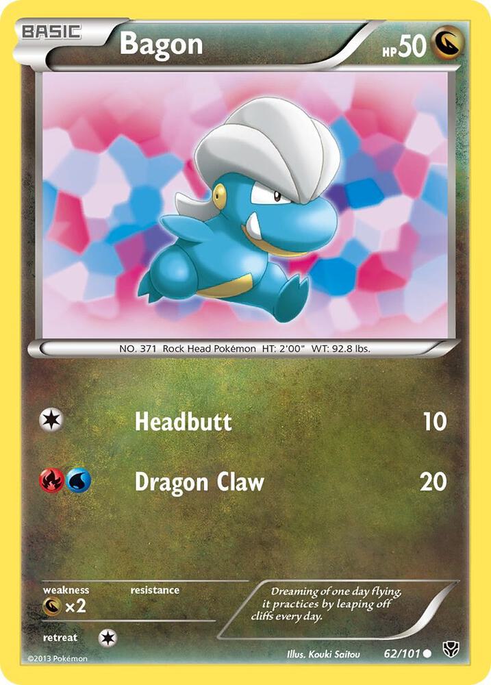 Pokemon Bagon 62/101 Plasma Blast