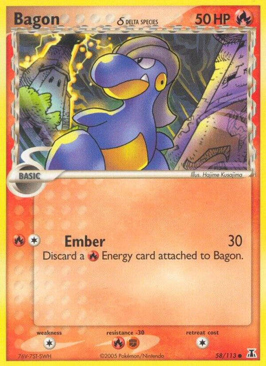 Pokemon Bagon δ 58/113 Delta Species