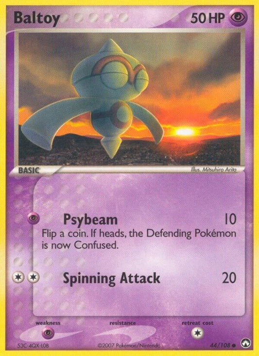 Pokemon Baltoy 44/108 Power Keepers
