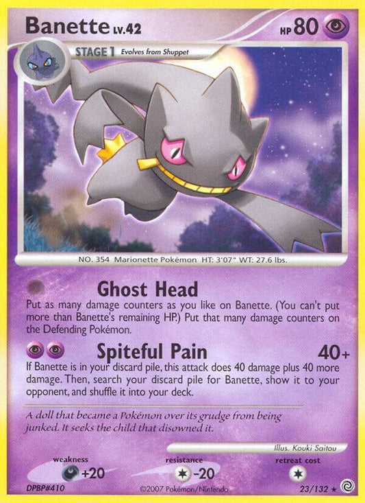 Pokemon Banette 23/132 Secret Wonders