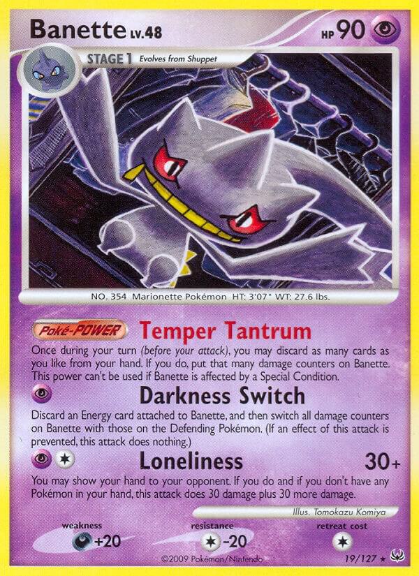 Pokemon Banette 19/127 Platinum