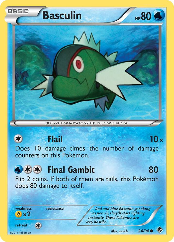 Pokemon Basculin 24/98 Emerging Powers