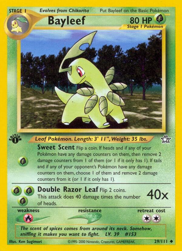 Pokemon Bayleef # 29 Neo Genesis