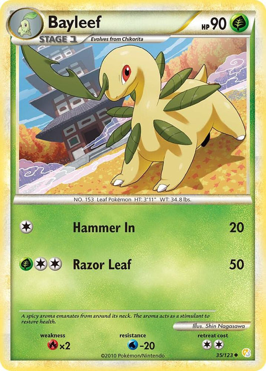 Pokemon Bayleef 35/123 HeartGold & SoulSilver
