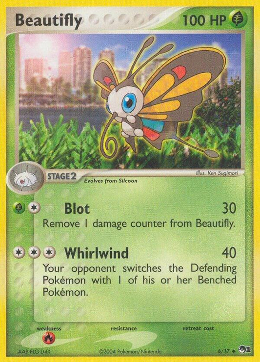 Pokémon Beautifly 6/17 POP Series 1