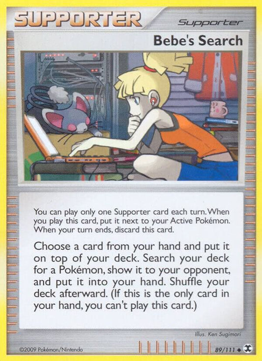 Pokemon Bebe's Search 89/111 Rising Rivals