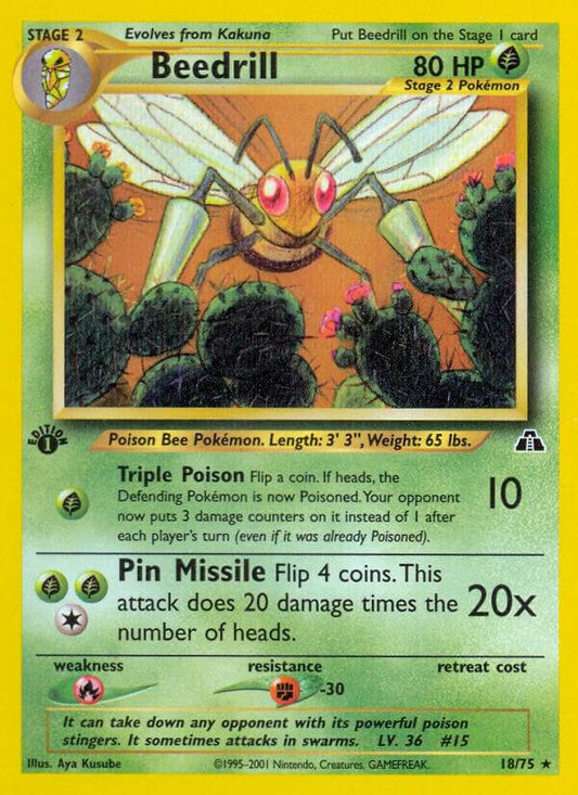 Pokemon Beedrill 18/75 Neo Discovery
