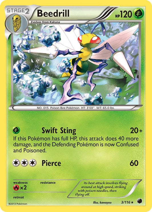 Pokemon Beedrill 3/116 Plasma Freeze