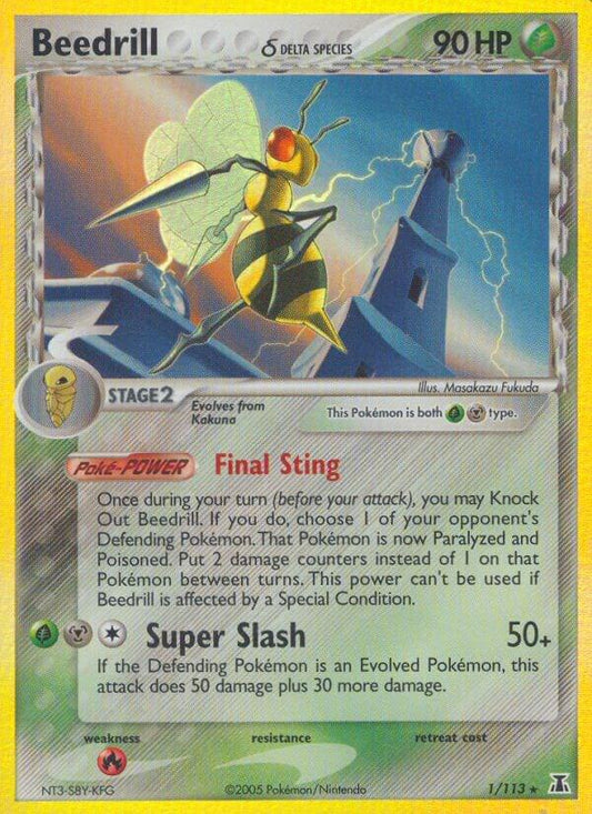 Pokemon Beedrill δ 1/113 Delta Species