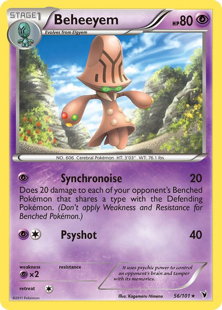 Pokemon Beheeyem 56/101 Noble Victories