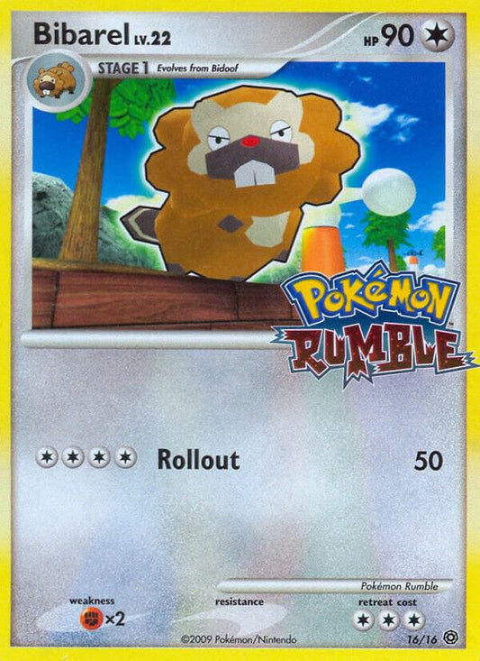 Pokemon Bibarel 16/16 Pokémon Rumble
