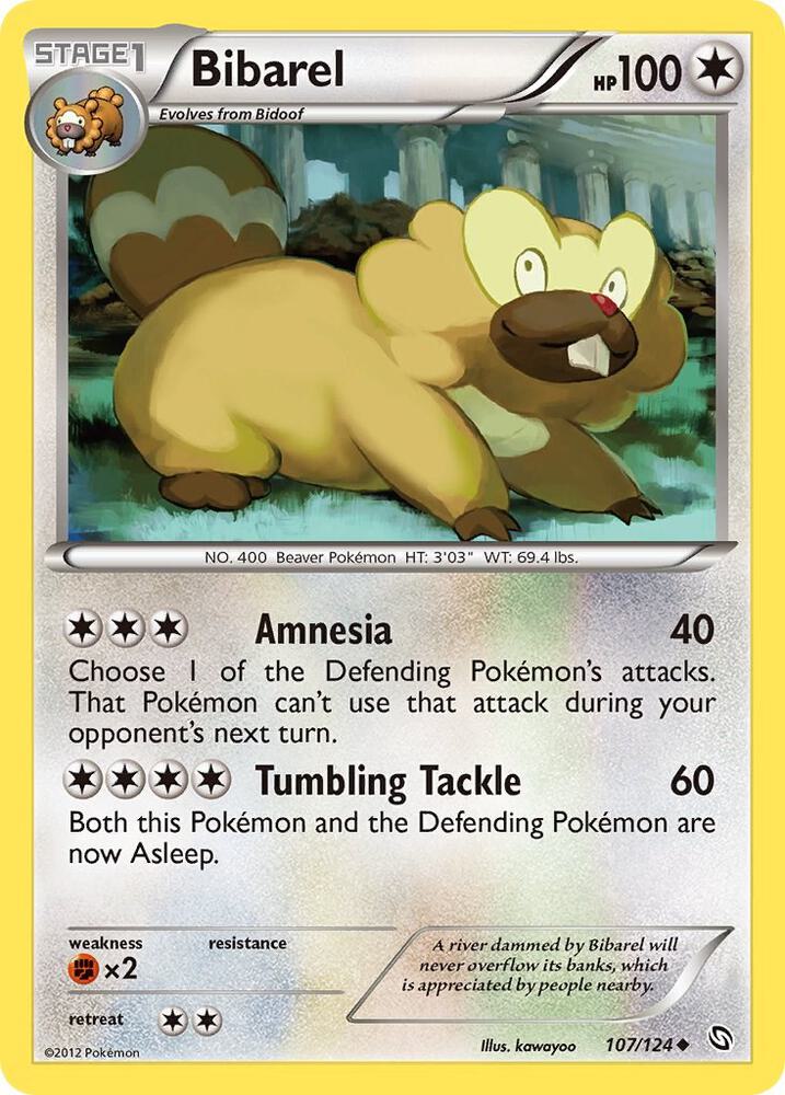 Pokemon Bibarel 107/124 Dragons Exalted