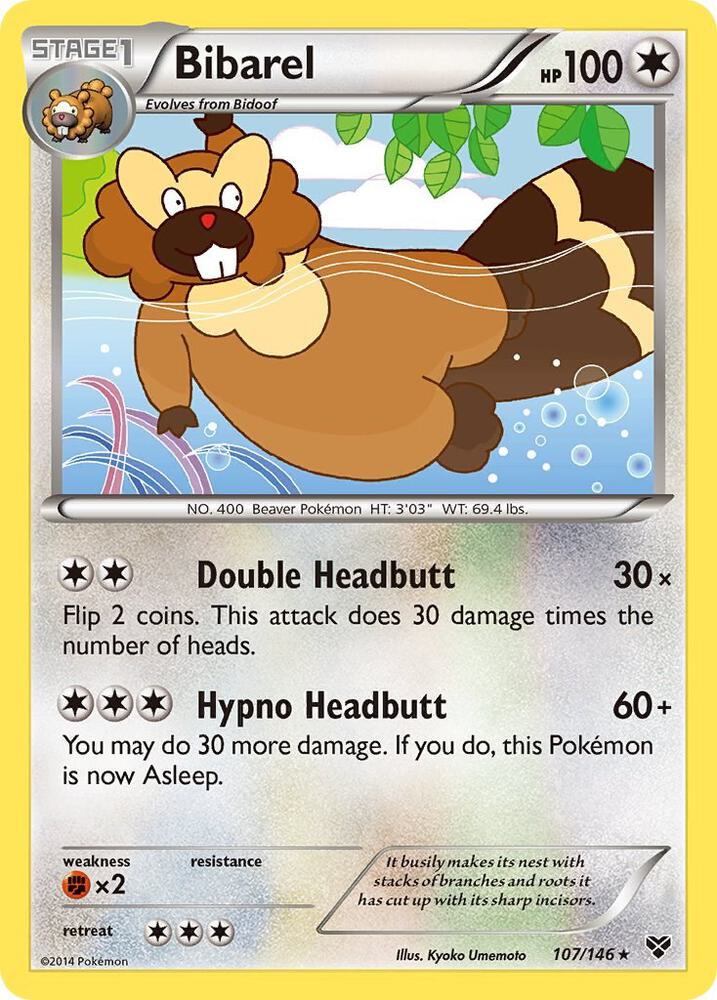 Pokemon Bibarel 107/146 XY