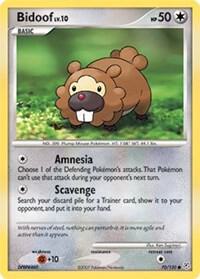Pokemon Bidoof 70/130 Diamond & Pearl