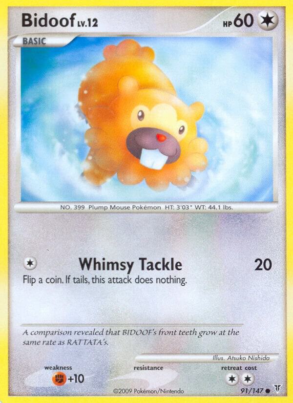Pokemon Bidoof 91/147 Supreme Victors