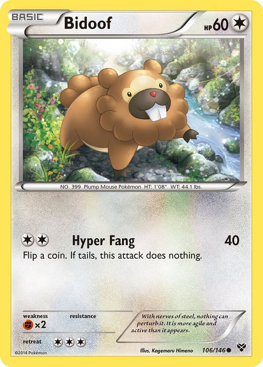 Pokemon Bidoof 106/146 XY