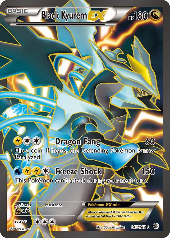 Pokemon Black Kyurem EX 145/149 Boundaries Crossed