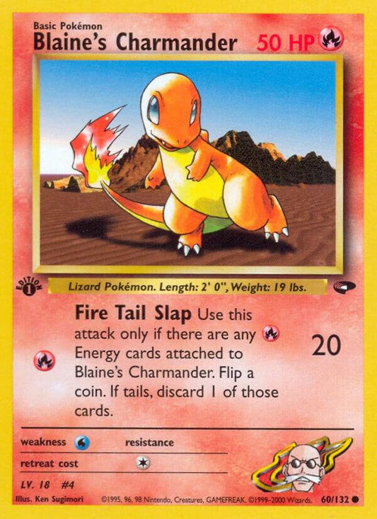 Pokemon  Blaine's Charmander 60/132 Gym Challenge