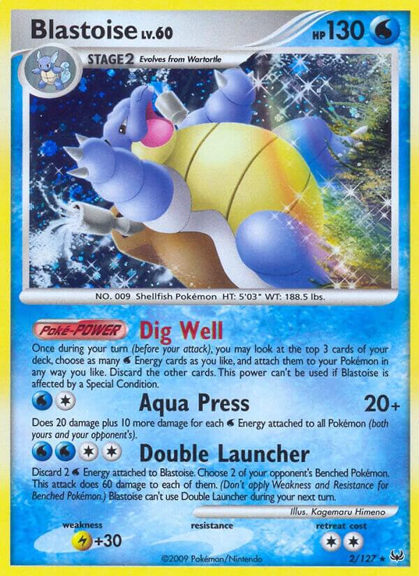 Pokemon Blastoise 2/127 Platinum