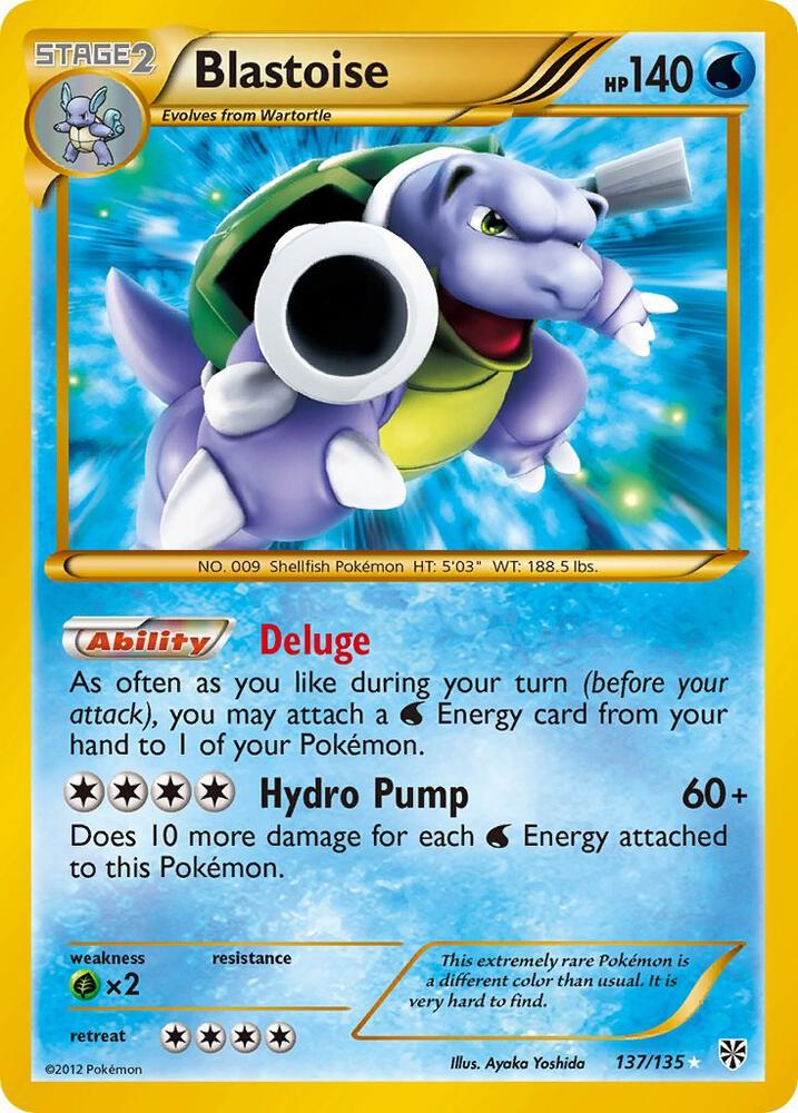 Pokemon Blastoise 137/135 Plasma Storm