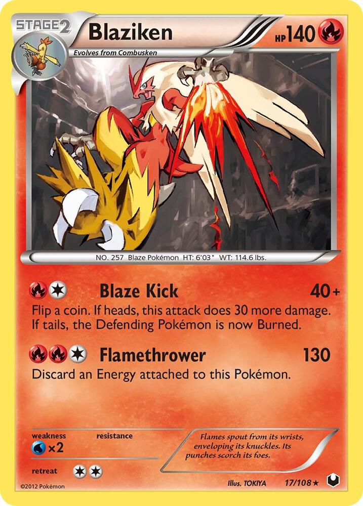 Pokemon Blaziken 17/108 Dark Explorers