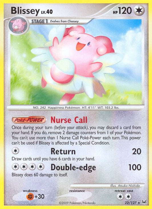 Pokemon Blissey 22/127 Platinum