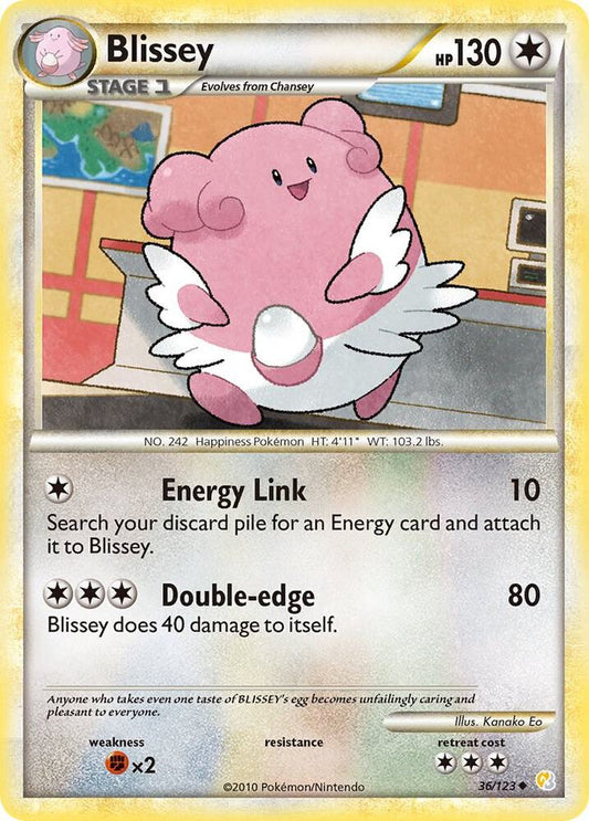 Pokemon Blissey 36/123 HeartGold & SoulSilver