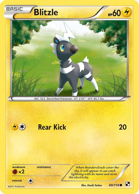Pokemon Blitzle 40/114 Black & White