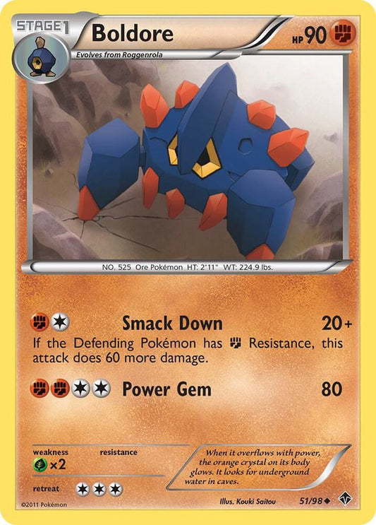 Pokemon Boldore 51/98 Emerging Powers
