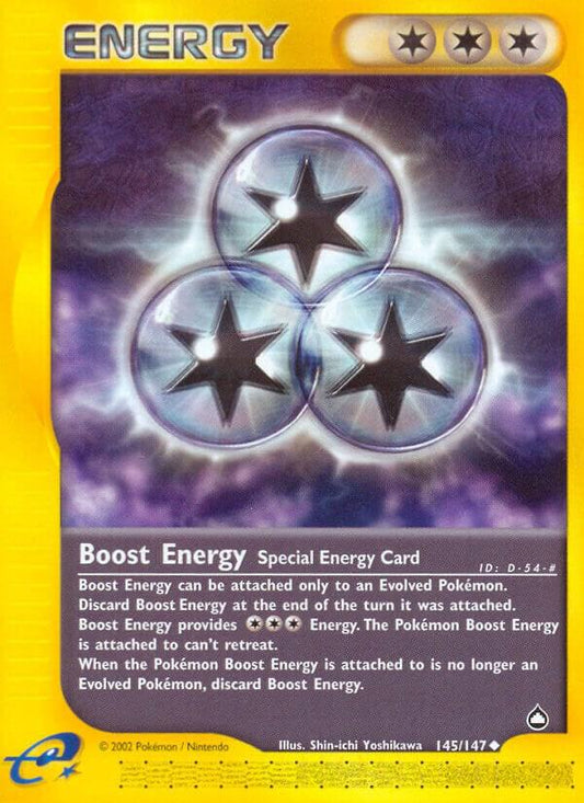 Pokemon Boost Energy 145/147 Aquapolis
