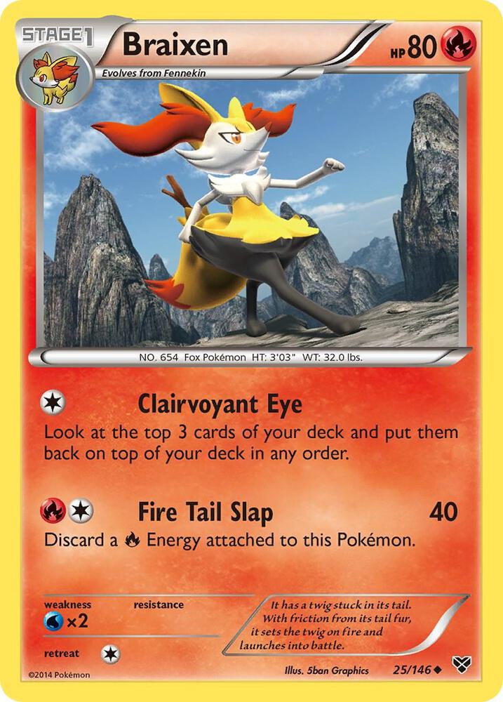 Pokemon Braixen 25/146 XY