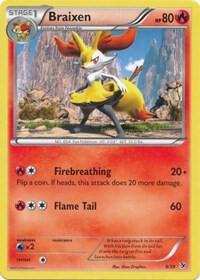 Pokemon Braixen 9/39 Kalos Starter Set