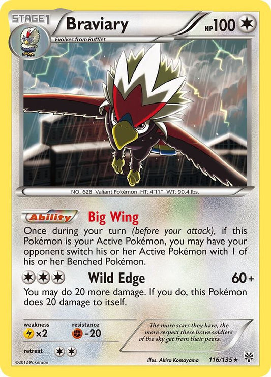 Pokemon Braviary 116/135 Plasma Storm